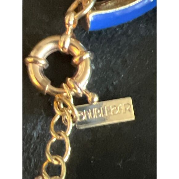 Baublebar Blue with Gold Enamel Link Bracelet - Picture 3 of 5